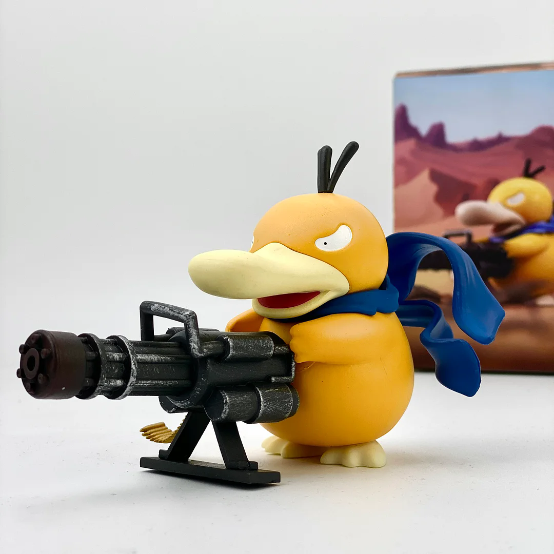 เครื่องประดับ Gatling Psyduck ของตกแต่งรถยนต์/ของประดับโต๊ะทำงาน