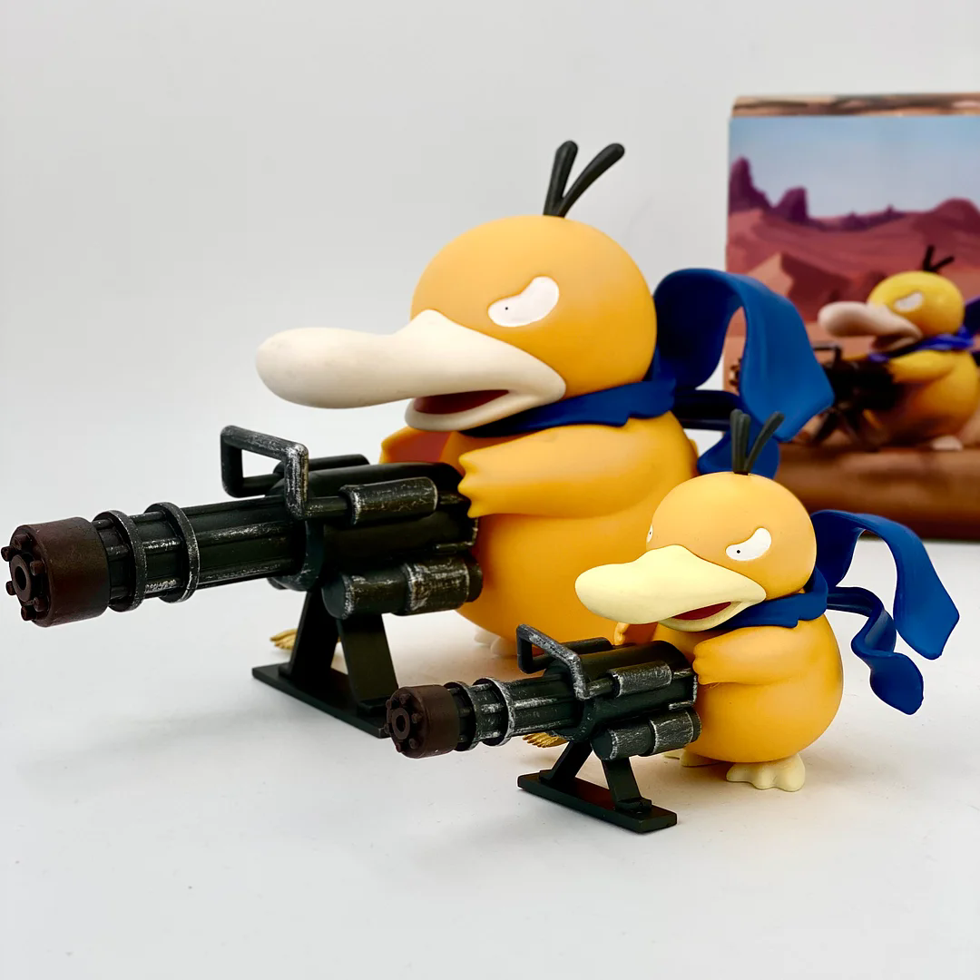 เครื่องประดับ Gatling Psyduck ของตกแต่งรถยนต์/ของประดับโต๊ะทำงาน